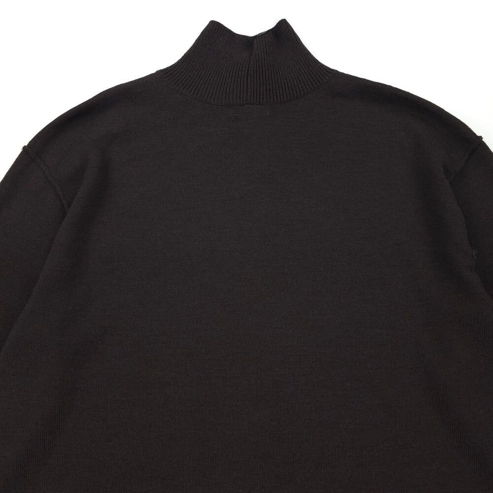 NWT H&M Premium 100% Merino Wool Mock Turtleneck Sweater Minimal Quiet Luxury - Picture 7 of 8